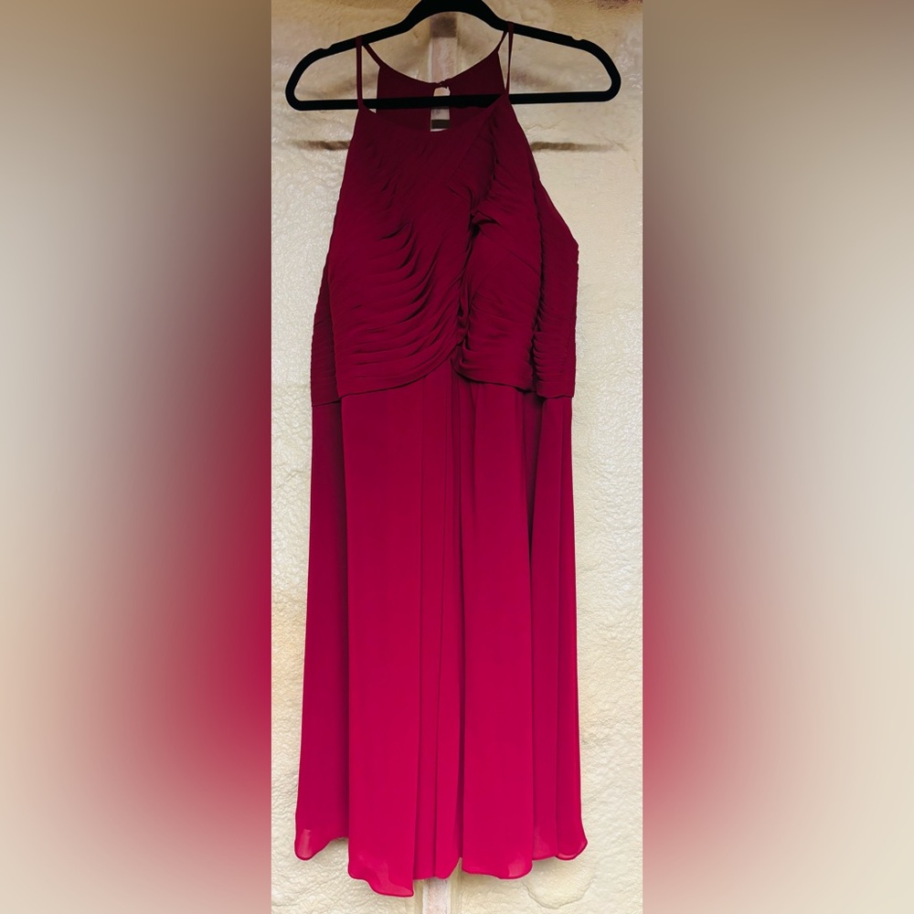 Elegant Maroon Evening Gown
